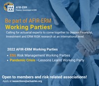 AFIR-ERM Working Parties - Call for volunteers